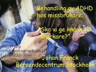 Behandling av ADHD hos missbrukare-Johan Franck.pdf - Svenska ...