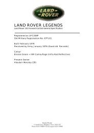 Land Rover 101 FC manual - Land Rover Web