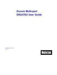 Encore Multi-port DSU/CSU User Guide - Interlink Communication ...