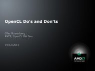 OpenCL Do's and Don'ts