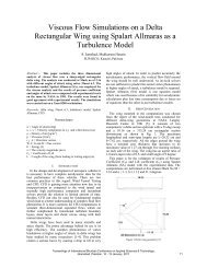 Viscous Flow Simulations on a Delta Rectangular Wing ... - Ibcast