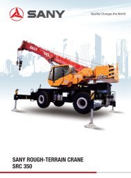 SANY ROUGH-TERRAIN CRANE SRC 350