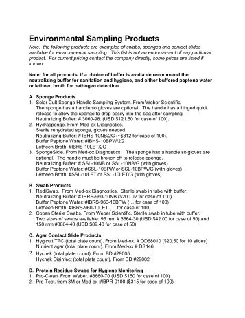 Environmental Sampling Products.pdf