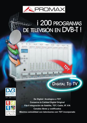 Digital To TV: Â¡200 programas de television en DVB-T! - GELEC (HK)