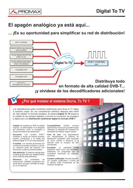 Digital To TV: Â¡200 programas de television en DVB-T! - GELEC (HK)