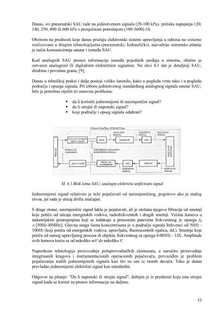 4. KOMUNIKACIJE U SAU - sistemi automatskog upravljanja