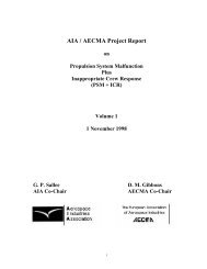 AIA / AECMA Project Report - Commercial Aviation Safety Team