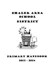 Handbook - Shaler Area School District