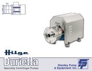 Hilge Durietta Series Close-Coupled CIP and SIP Capable Sanitary ...