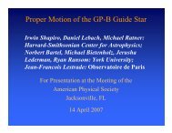 Proper Motion of the GP-B Guide Star