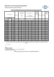 Magnetische und technologische Eigenschaften.xlsx - Waasner
