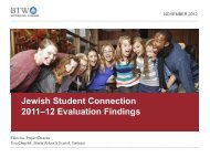 Jewish Student Connection - Jim Joseph Foundation