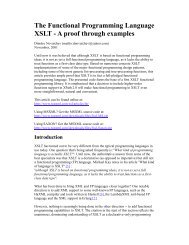 The Functional Programming Language XSLT - A proof through ...