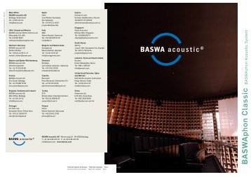 B A S WA phon Classic - Nordic Acoustic Contractor