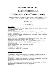 MORKIN FARMS LTD - Perlich