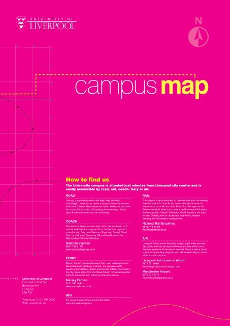 Campus map - University of Liverpool