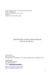 3. David Graeber und die anthropologische Theorie des Wertes ...
