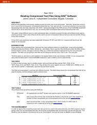 155-31: Reading Compressed Text Files Using SAS Software