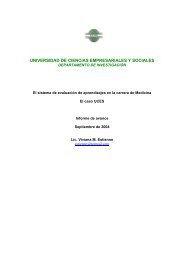 Informe de avance - UCES