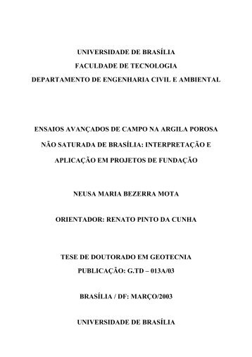 Arquivo para Download - Geotecnia - UnB