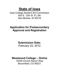 State of Iowa - Iowa College Student Aid Commission