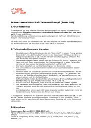 Reglement Team SM - Lvl.ch