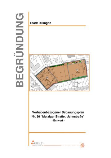 Vorhabenbezogener Bebauungsplan Nr. 30 - Stadt Dillingen