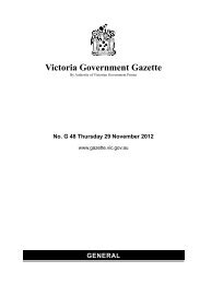 General Gazette Number G48 Dated 29 November 2012 - Victoria ...