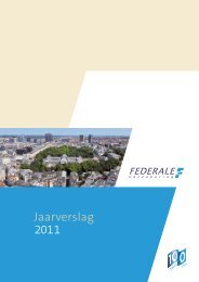 Jaarverslag 2011 - Federale Verzekering