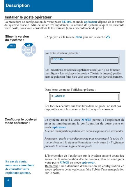 Guide utilisateur M760E Poste opÃ©rateur - Atelsys