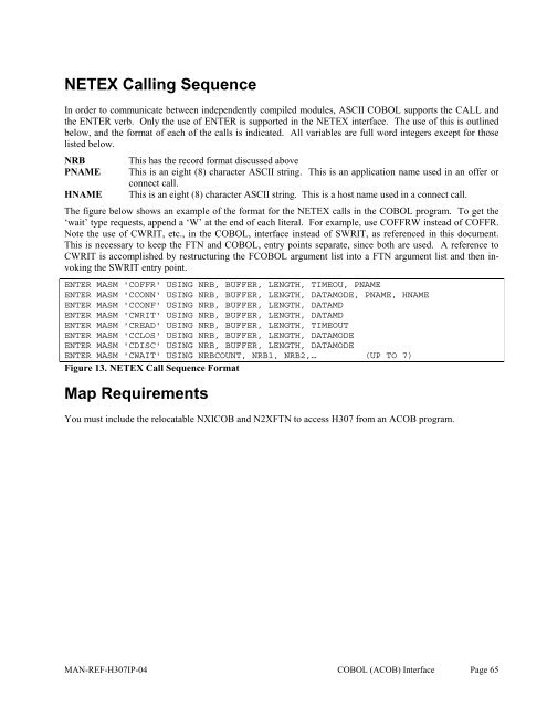 SDISC Assembler Call - NetEx