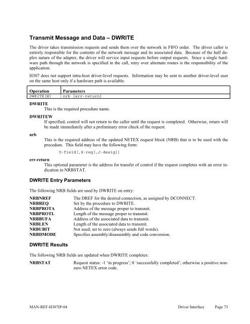 SDISC Assembler Call - NetEx