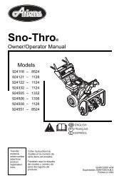 Sno-ThroÂ® - Ariens