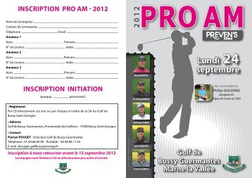 PRO AM 2012 - Golf de Bussy-Guermantes