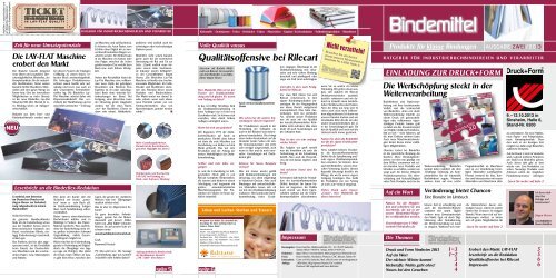 Bindemittel - BINDERFLEX Komplettanbieter für (Industrie-)