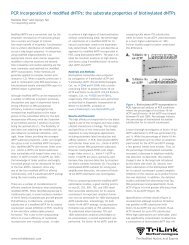 PCR incorporation of modified dNTPs - TriLink BioTechnologies