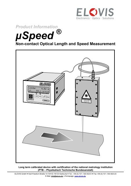 Sensor Head - Elovis GmbH