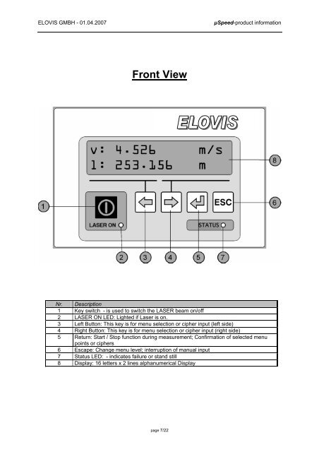 Sensor Head - Elovis GmbH