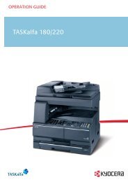 TASKalfa 220 user manual - KYOCERA Document Solutions