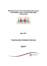 Community Cohesion 2011 - Rhondda Cynon Taf