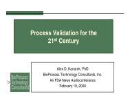 Download Presentation - BioProcess Technology Consultants