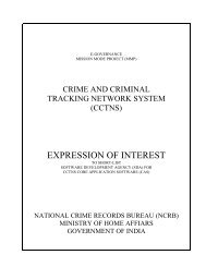 EXPRESSION OF INTEREST - National Crime Records Bureau