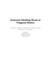 Geometric Modeling Based on Polygonal Meshes - Computer ...