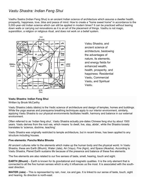 Rdg Asgmt # 1 Vastu Shastra.pdf - DMHScommunity