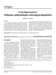 Crise hipertensiva: definiÃ§Ã£o, epidemiologia e abordagem diagnÃ³stica