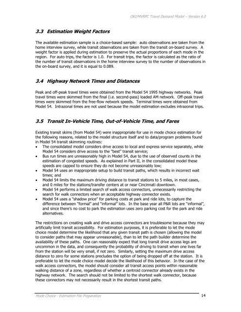 Travel Demand Model - OKI