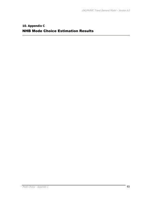 Travel Demand Model - OKI