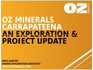 Carrapateena, an Exploration and Project Update - SA Explorers