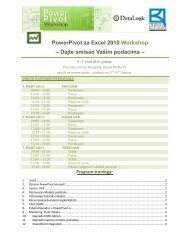 PowerPivot za Excel 2010 Workshop - Privredna komora Beograda