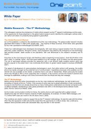 Mobile Research The 5 Th Methodology - GreenBook